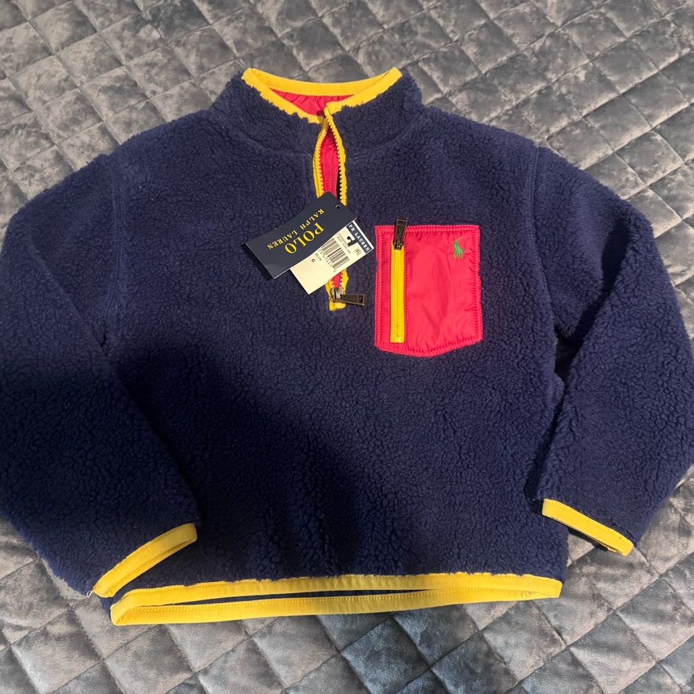 Polo by Ralph Lauren Kids' Navy teddy jacket